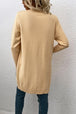 Open Front Long Sleeve Cardigan with Pockets Bazaarbey