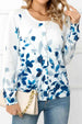  Floral Button Front Round Neck Cardigan Trendsi