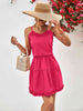 Frill Trim Spaghetti Strap Mini Dress -BazaarBey - www.shopbazaarbey.com