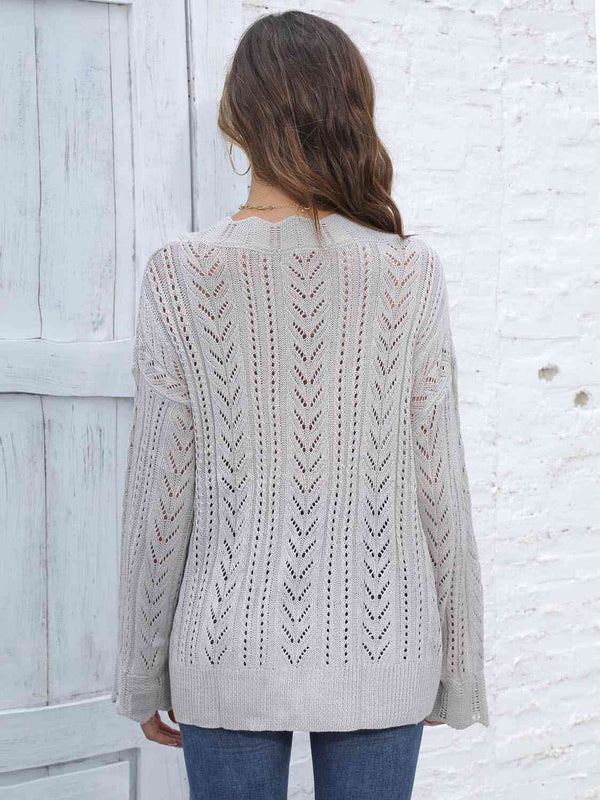  V-Neck Sweater Trendsi