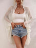 Openwork Open Front Longline Cover Up Bazaarbey