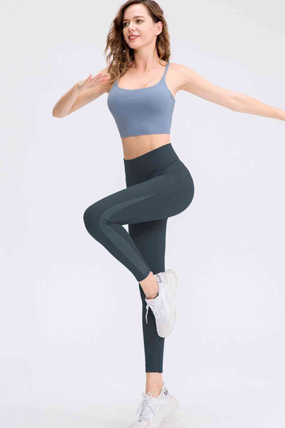Wide Waistband Slim Fit Long Sports Pants Bazaarbey