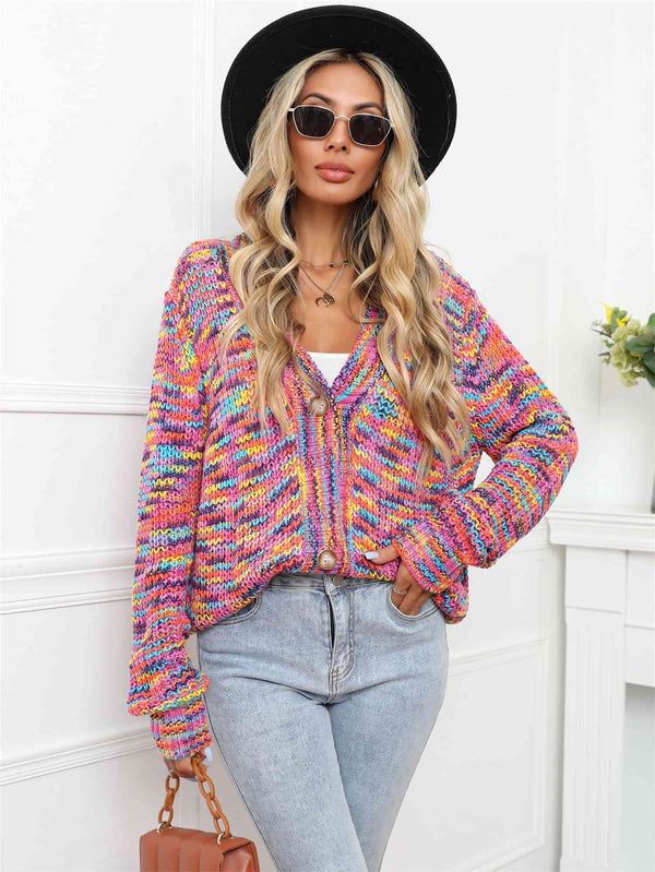BazaarBey V-Neck Long Sleeve Cardigan Bazaarbey