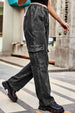 Loose Fit Long Pants with Pockets Trendsi