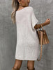 V-Neck Short Sleeve Sweater with Pockets Bazaarbey