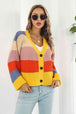  Button-Down Dropped Shoulder Cardigan Trendsi