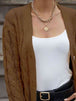Cable-Knit Button Down Cardigan Bazaarbey