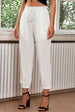 Drawstring  Waist Cropped Joggers Bazaarbey