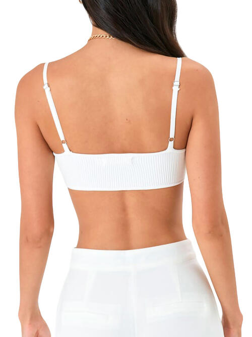 Scoop Neck Spaghetti Strap Bra Bazaarbey