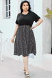 Round Neck Short Sleeve Printed Dress -BazaarBey - www.shopbazaarbey.com