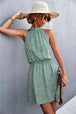 Floral Tied Sleeveless Mini Dress -BazaarBey - www.shopbazaarbey.com