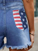 Raw Hem Denim Shorts with Pockets Bazaarbey