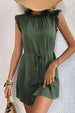 Ruffled Tie-Waist Keyhole Dress -BazaarBey - www.shopbazaarbey.com