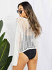 Long Sleeve Round Neck Openwork Cover-Up Trendsi