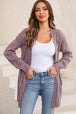Cable-Knit Dropped Shoulder Cardigan Bazaarbey