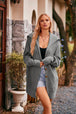 Collared Neck Button-Up Cardigan with Pockets Trendsi