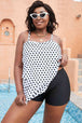 ka Dot Layered Swim Top Trendsi