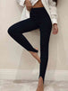 Ribbed Mid Waist Leggings Bazaarbey