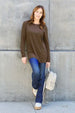  Full Size Round Neck Long Sleeve Top Trendsi