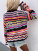 Chevron Stripes  Cardigan Bazaarbey