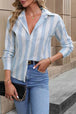 Striped Long Sleeve Shirt Bazaarbey