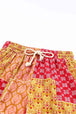 Bohemian Patchwork Drawstring Wide Leg Pants Bazaarbey