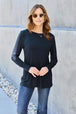  Full Size Round Neck Long Sleeve Top Trendsi