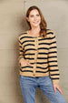 BazaarBey  Striped Button Front Cardigan Trendsi