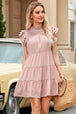 Cap Sleeve Tiered Mini Dress -BazaarBey - www.shopbazaarbey.com