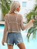 Openwork Boat Neck Cover Up Bazaarbey