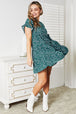  Short Flounce Sleeve Tiered Dress -BazaarBey - www.shopbazaarbey.com