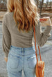 Scoop Neck Long Sleeve Top Trendsi