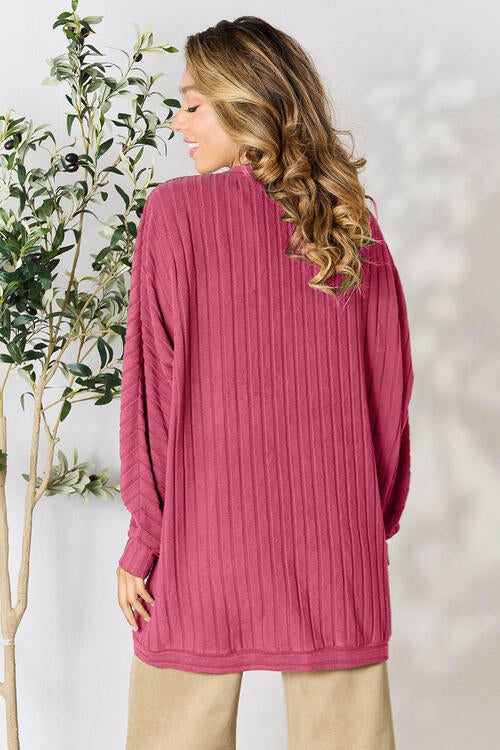 Ribbed Cocoon Cardigan Bazaarbey