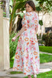 Floral Deep V Slit Maxi Dress -BazaarBey - www.shopbazaarbey.com