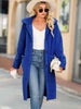 Collared Neck Button Down Coat Trendsi