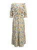 Floral Cutout Flounce Sleeve Dress -BazaarBey - www.shopbazaarbey.com