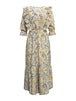 Floral Cutout Flounce Sleeve Dress -BazaarBey - www.shopbazaarbey.com