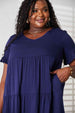  V-Neck Flounce Sleeve Tiered Dress -BazaarBey - www.shopbazaarbey.com