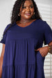  V-Neck Flounce Sleeve Tiered Dress -BazaarBey - www.shopbazaarbey.com