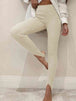 Ribbed Mid Waist Leggings Bazaarbey