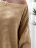 Rib-Knit Mini Sweater Dress Bazaarbey