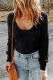 Scoop Neck Long Sleeve Top Trendsi