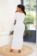 Round Neck Long Sleeve Maxi Wrap Dress -BazaarBey - www.shopbazaarbey.com