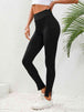 High Waist Slit Leggings Bazaarbey