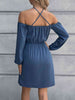 Cold-Shoulder  Mini Dress -BazaarBey - www.shopbazaarbey.com