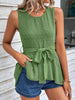  Tie Waist Tank Top Bazaarbey
