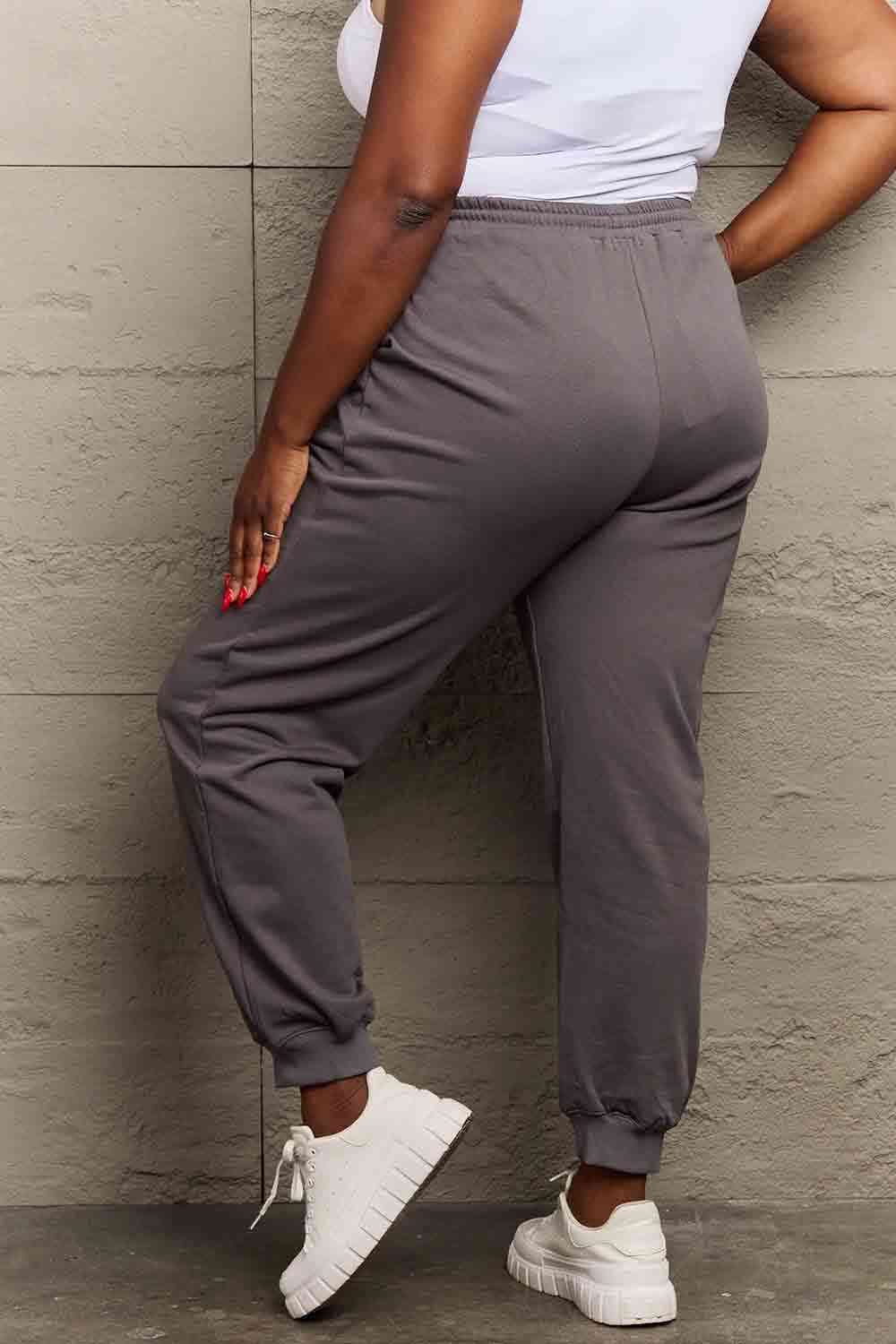    Drawstring Heart Graphic Long Sweatpants Bazaarbey