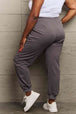    Drawstring Heart Graphic Long Sweatpants Bazaarbey