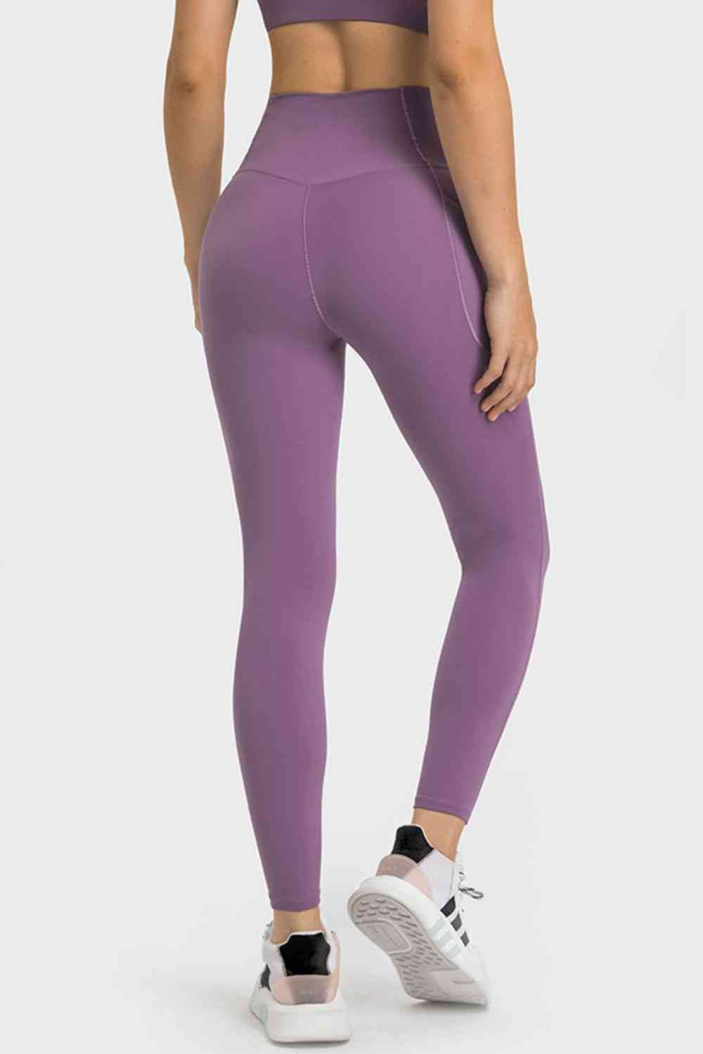 V-Waist Yoga Leggings with Pockets Bazaarbey