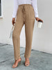 Texture Drawstring Pants with Pockets Bazaarbey
